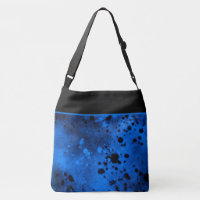 Retro Paint Splatter Effect Blue & Black 