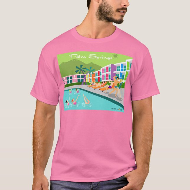 Retro Palm Springs Hotel T-Shirt (Front)