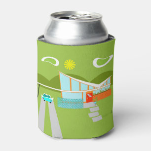 Retro Palm Springs House Can Cooler