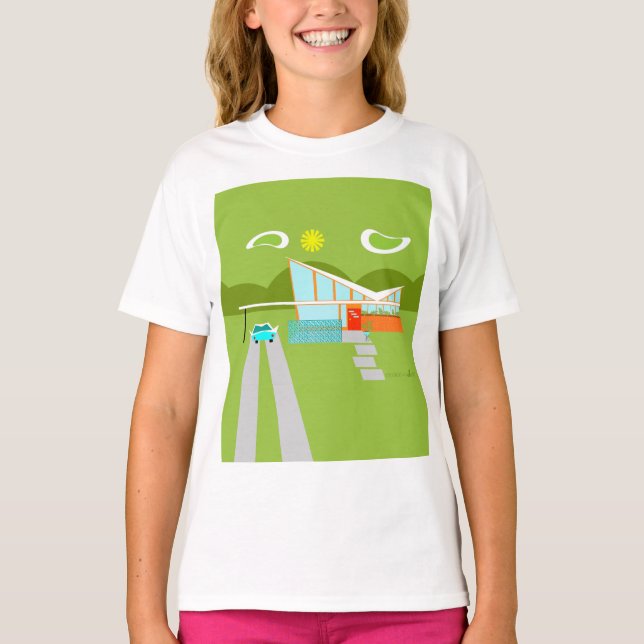 Retro Palm Springs House T-Shirt (Front)