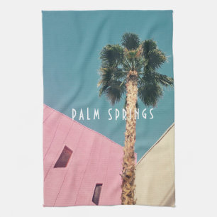 Retro Palm Springs Style tea towel