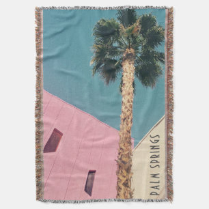 Retro Palm Springs Style throw blanket