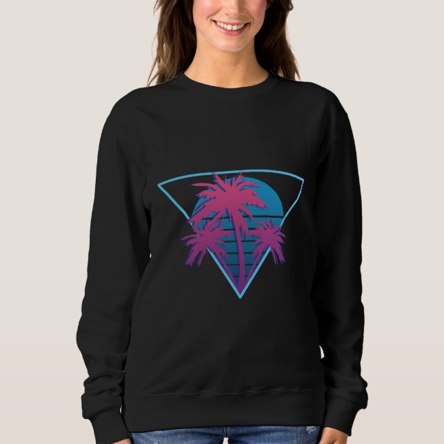 Retro Palm Trees Logo Sweatshirt (Front)