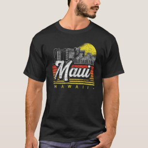 Retro Palm Trees Tropical Hawaiian Summer Sunset M T-Shirt