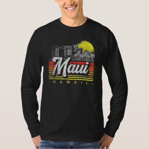 Retro Palm Trees Tropical Hawaiian Summer Sunset M T-Shirt