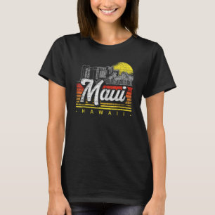 Retro Palm Trees Tropical Hawaiian Summer Sunset M T-Shirt