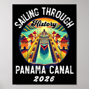 Retro Panama C Panama Waterway Sailing Cruising 20 Poster