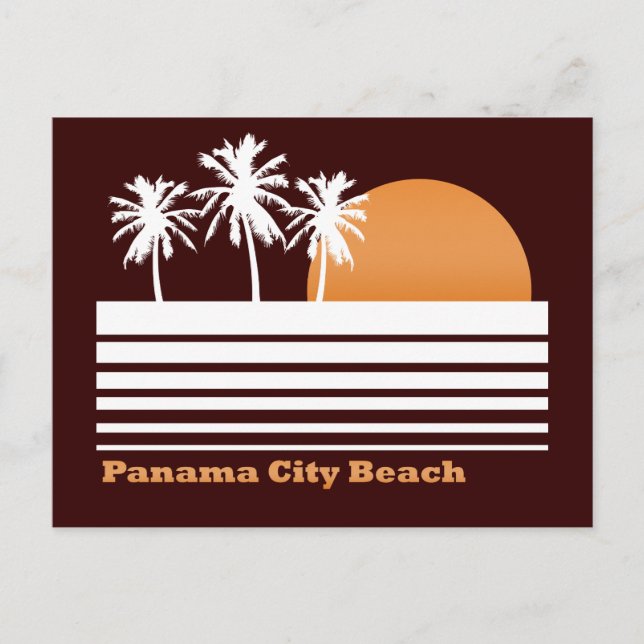 Retro Panama City Beach Postcard (Front)
