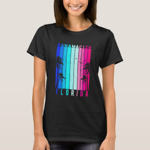 Retro Panama City Florida Beach Summer Tropical So T-Shirt