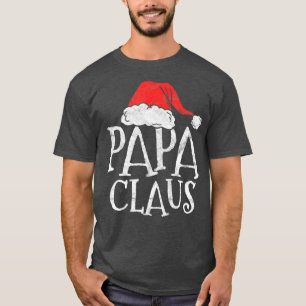Retro Papa Claus Gift Funny Christmas Santa T-Shirt