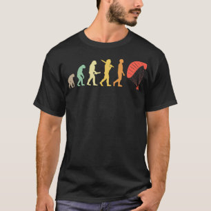 Retro Paragliding Evolution Gift For Paragliders T-Shirt