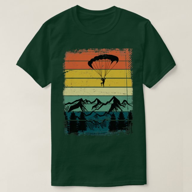 Retro Paragliding T-Shirt (Design Front)