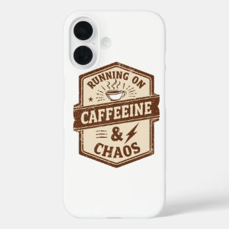 Retro Parent and Coffee Lover Humor iPhone 16 Case