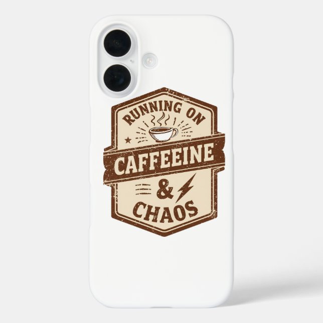Retro Parent and Coffee Lover Humor Case-Mate iPhone Case (Back)