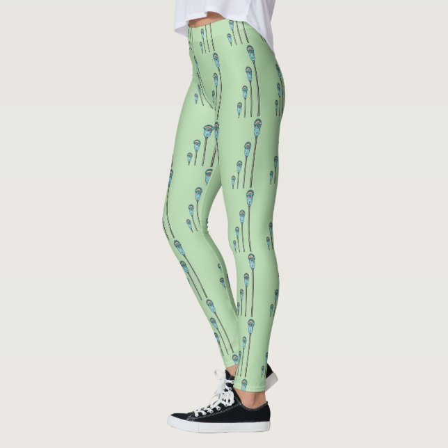 Retro parking meter leggings (Left)