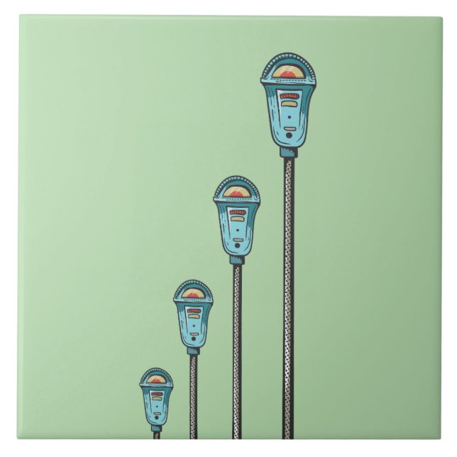 Retro parking meter tile (Front)