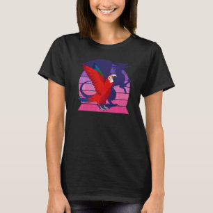 Retro Parrot I Dragon I Screaming Green winged Mac T-Shirt