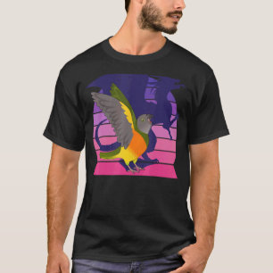 Retro Parrot I Dragon I Screaming Senegal Parrot T-Shirt
