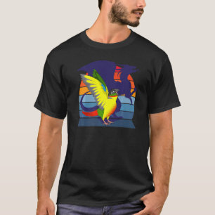 Retro Parrot I Dragon I Screaming Yellow Green Che T-Shirt