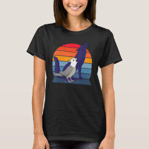 Retro Parrot I Howling Wolf I Screaming Grey Cocka T-Shirt