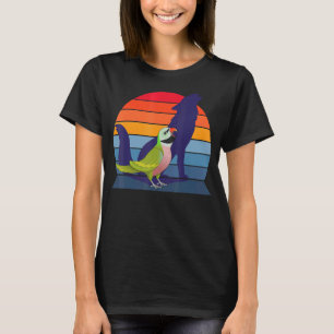 Retro Parrot I Howling Wolf I Screaming Moustache T-Shirt