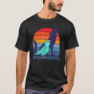 Retro Parrot I Howling Wolf I Screaming Turquoise  T-Shirt