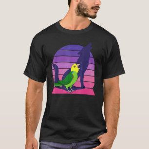 Retro Parrot I Howling Wolf I Screaming Yellow hea T-Shirt