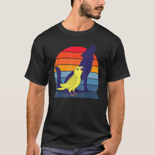 Retro Parrot I Howling Wolf I Screaming Yellow Par T-Shirt