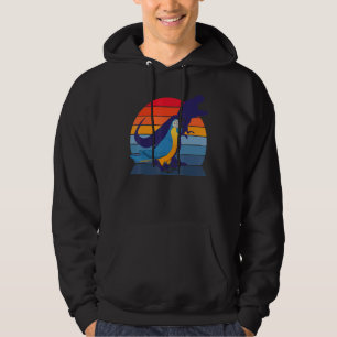 Retro Parrot I Tyrannosaurus Rex I Blue throated M Hoodie