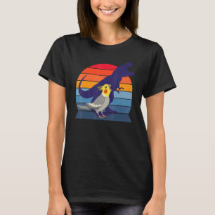 Retro Parrot I Tyrannosaurus Rex I Screaming Cocka T-Shirt