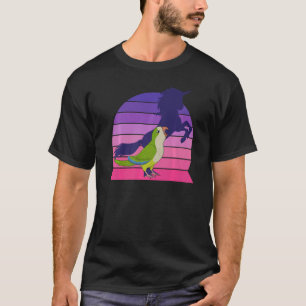 Retro Parrot I Unicorn I Screaming Green Quaker 1 T-Shirt