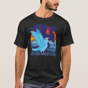 Retro Parrot I Winged Dragon I Screaming Blue Parr T-Shirt