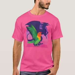 Retro Parrot I Winged Dragon I Screaming Fischer's T-Shirt