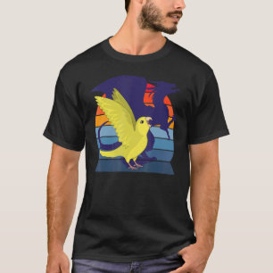 Retro Parrot I Winged Dragon I Screaming Yellow Pa T-Shirt