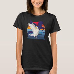Retro Parrot I Winged Unicorn I Screaming Cockatoo T-Shirt