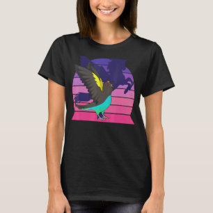Retro Parrot I Winged Unicorn I Screaming Meyer's  T-Shirt