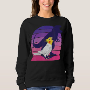 Retro Parrot Tyrannosaurus Rex I Screaming Lutino Sweatshirt