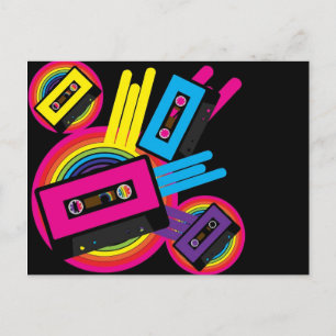 Retro Party Design Postcard