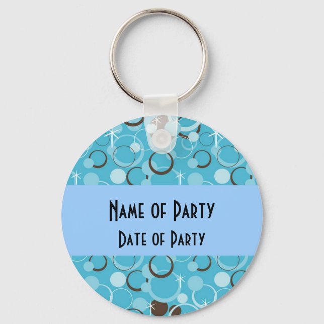 Retro Party Favours Key Ring (Front)