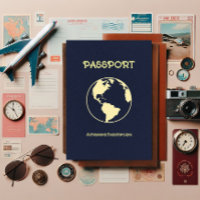 Retro Passport themed Birthday Party
