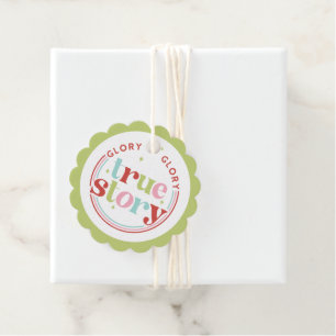Retro Pastel Christmas Glory Glory Favour Tags