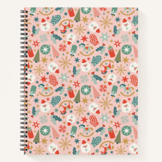 Retro Pastel Christmas  Notebook