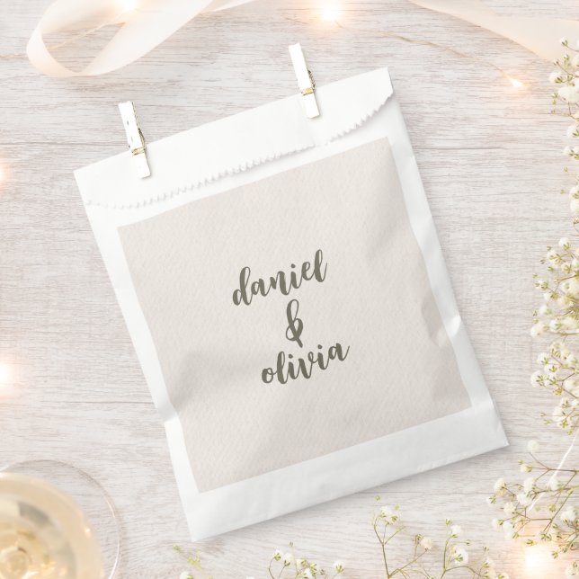 Retro Pastel Colour Daisy Wedding Favour Bags (Clipped)