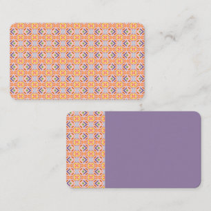 Retro Pastel Pixel Mosaic Geometric Pattern Business Card
