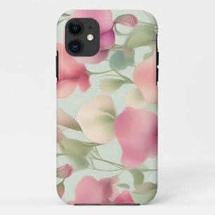 Retro Pastel Sweet Pea Pattern Case-Mate iPhone Case