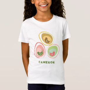 Retro Pastels Chicks Chic Cute Sweet Easter Eggs T-Shirt