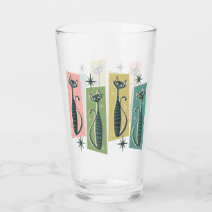 Retro Patchwork Tabbies ©️studioxtine Glass