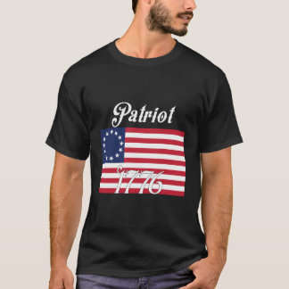 Retro Patriot 1776 Vintage Betsy Ross Flag Usa 2Nd T-Shirt