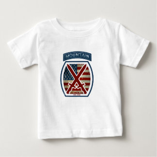 Retro Patriotic 10th Mountain Division Baby T-Shirt