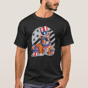 Retro Patriotic USA I American Flag I Retro 4th Ju T-Shirt